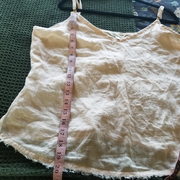 Garnet Hill | Peach Spaghetti Strap Top - Picture 5 of 5